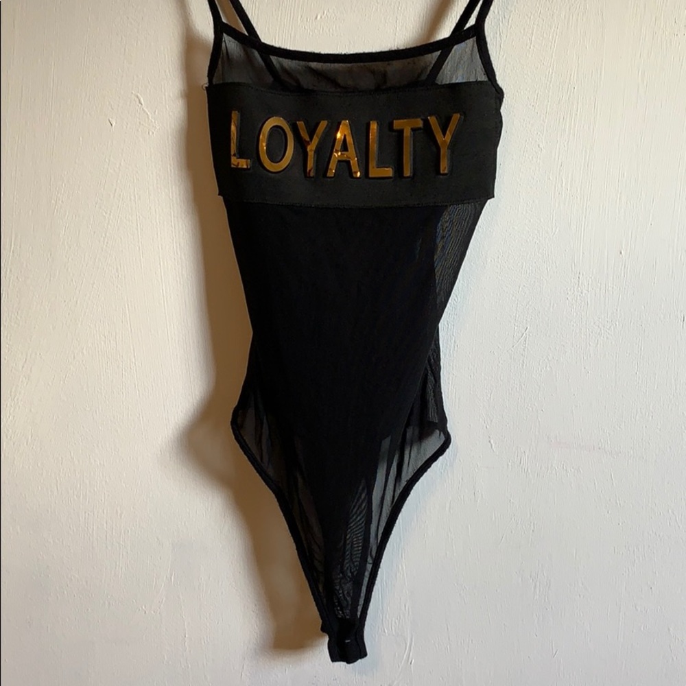 Black Mesh Bodysuit